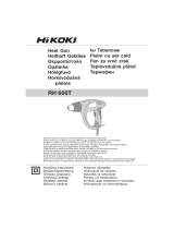 Hikoki RH 600T Dual Temp Heat Gun Instrucțiuni de utilizare
