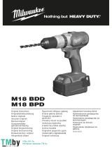 Milwaukee M18 BDD Instrucțiuni de utilizare