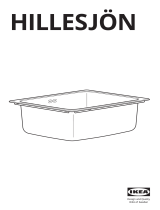 IKEA HILLESJÖN Inset Sink 1 Bowl Instrucțiuni de utilizare