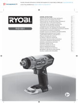 Ryobi RID1801 Instrucțiuni de utilizare