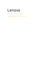 Lenovo TB-X6E6F Instrucțiuni de utilizare