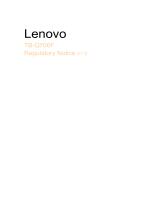 Lenovo TB-Q706F Pad Pro 12.6 Inch Tablet Manualul proprietarului