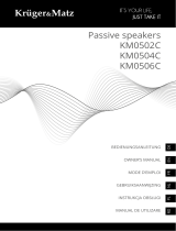 Kr ger Matz Kruger Matz KM0506C passive speakers Manualul proprietarului