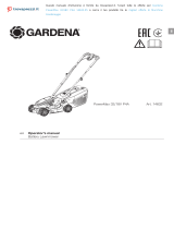 Gardena PowerMax 32/18V P4A Battery Lawnmower Manualul proprietarului