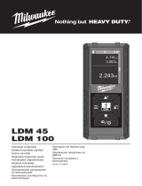 Milwaukee LDM 45, LDM 100 Laser Distance Meter Manualul utilizatorului