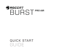 ROCCAT Burst Pro Manualul utilizatorului