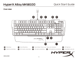HyperX Alloy MKW100 Manualul utilizatorului