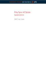 Poly Sync 40 Series Speakerphone Manualul utilizatorului