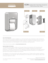 Kimberly-Clark Kimberly-Clark Standard Roll Toilet Paper Dispenser 2 Roll Vertical Manualul utilizatorului