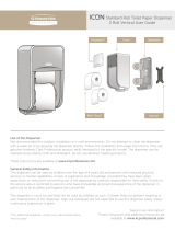 Kimberly-Clark 53696 Standard Roll Toilet Paper Dispenser 2 Roll Vertical Manualul utilizatorului