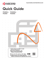 KYOCERA PA2000, 2001 Series Printer Manualul utilizatorului
