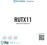 Teltonika RUTX11 Manualul utilizatorului