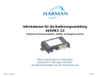 Harman HERMES3 Manual de utilizare