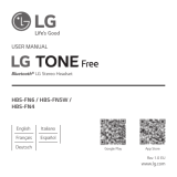 LG Tone Free Bluetooth Stereo Headset Manual de utilizare