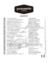 Greenworks 2504707 Manual de utilizare
