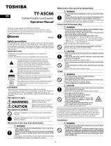 Toshiba TY-ASC66 Manual de utilizare