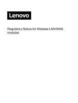 Lenovo Wireless LAN/WAN Modules Manual de utilizare