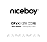 Niceboy K210 CORE ORYX Gaming Keyboard Manual de utilizare