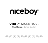 Niceboy VOX 2.1 Maxx Bass Manual de utilizare