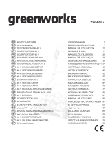 Greenworks 2504807 Manual de utilizare