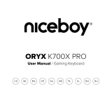 Niceboy ORYX K700X PRO Gaming Keyboard Manual de utilizare