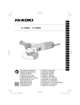 Hikoki G-12SRA light and compact small angle grinder Manual de utilizare