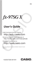 Casio fx-97SGX Manualul utilizatorului