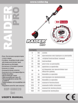 Raider R20 Cordless Brush Cutter Detachable shaft 20V RDP-SBBC20Set Manual de utilizare