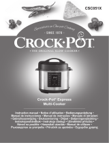 Crock-Pot Express programmable 5.6 l CSC051X-01 Manualul proprietarului
