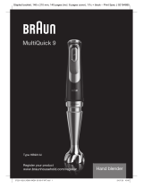 Braun MULTIQUICK 9 MQ9138XI STAVMIKSER Manualul proprietarului