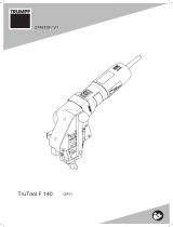 Trumpf TruTool F 140 (2A1) Manual de utilizare