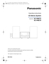 Panasonic SCPM272EB Instrucțiuni de utilizare