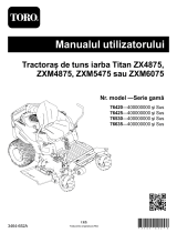 Toro Titan ZX4875 Zero Turn Riding Mower Manual de utilizare