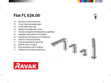 RAVAK Flat four-hole bath tap Manual de utilizare