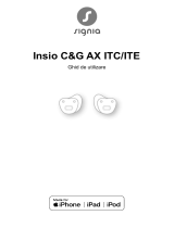 Signia Insio C&G 7AX ITC Manualul utilizatorului