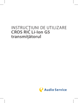 AUDIOSERVICE CROS RIC LI-ION G5 Manual de utilizare