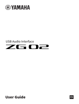 Yamaha ZG02 Manualul utilizatorului
