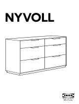 IKEA NYVOLL KOMMODE Manualul proprietarului